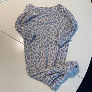 Posh peanut knotted gown, 0-3 months